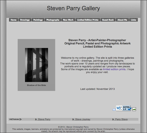 Gallery Website Link